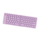 thumbnail image 5 of Teclado de computadora, escritura silenciosa eficiente, recargable, 68 teclas, teclado plegable para teléfono inteligente Púrpura, 5 of 8