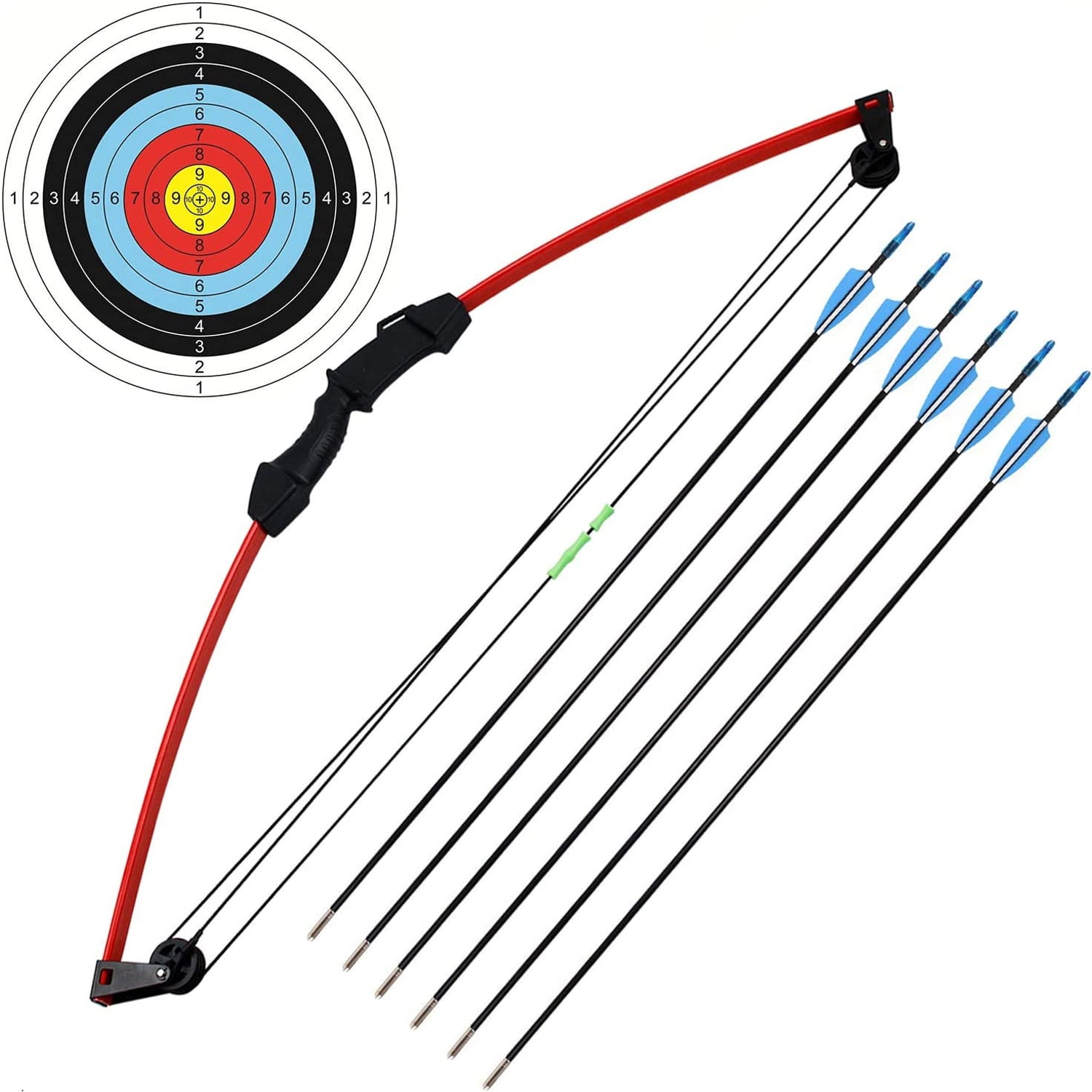 35" Junior Compound Bow and Arrow Archery Set Outdoor Sports Game