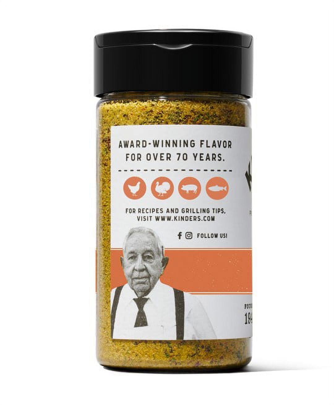 Kinder's Buttery Poultry Blend Seasoning with Garlic, Herbs & Lemon, 5 oz