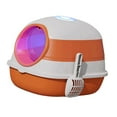 thumbnail image 2 of lionlar Collapsible Cat Easy Clean Pet Kitten House Closed Portable Orange Orange with Lamp, 2 of 6