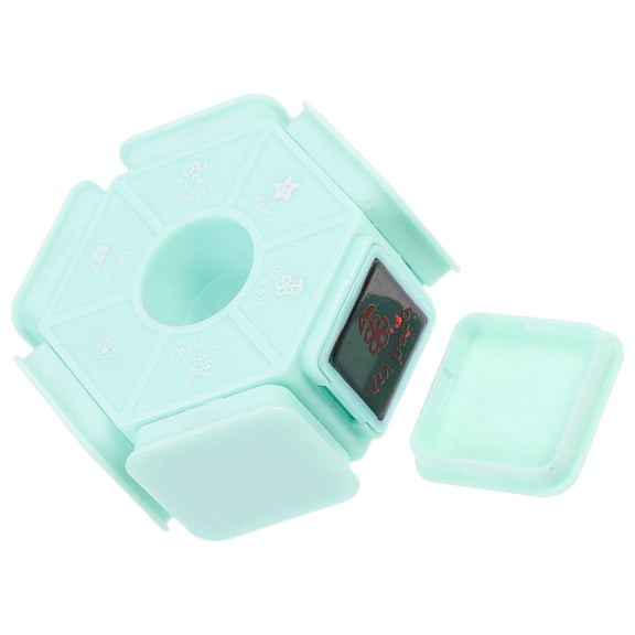 GAXIRE 1Pcs Hexagonal PP Teacher Stamp for Grading and Rewarding Teens