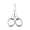Silver, variant on Mini Folding Scissors, 1.85 inch Compact Cutter, with Key Chain, Retractable Pocket Metal Travel Scissors, Small Telescopic Craft Shears, Ideal for Cutting, Scrapbooking, Crafting, Sewing,Blue