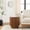 Brown, variant on Sagebrook Home Marble Top End Table for Home Decor - Ribbed Wood Side Table for Bedroom Nightstand, Sofa, and Living Room - 20", Ivory & Brown