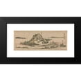thumbnail image 2 of Katsushika Hokusai 18x9 Black Modern Framed Museum Art Print Titled - Crags with Snow and Foliage (Late 18th Century - Early 19th Century), 2 of 5