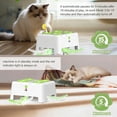 thumbnail image 4 of Cat Toys, Interactive Cat Toys, 2-in-1 Automatic Cat Toy, 4 Holes Mice Whack A Mole Cat Mouse Toy with Moving Feather, Portable USB Rechargeable Electronic Kitten Toys，Green, 4 of 6