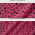 thumbnail image 2 of Soimoi Pink Cotton Voile Fabric Lion Stencil Foot Animal Decor Fabric Printed Yard 56 Inch Wide, 2 of 7