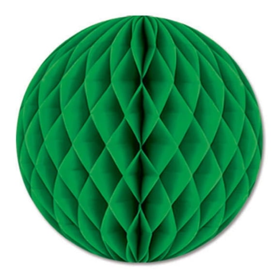 Club Pack of 24 Green Honeycombs Hanging Tissue Ball St Patrick's Day Decor 12"