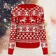thumbnail image 5 of Crew Cuello de Navidad Pullover Blusa Pullover Reindeer Papá Noel Plazo de Rojo l Sunnimix Suéter tejido, 5 of 8