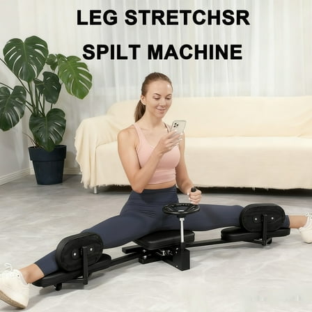 330LBS Leg Stretcher Split Machine,  210° Adjustment Flexibility Training Equipment, Stable & Durable For Home Gym indoor, Black
