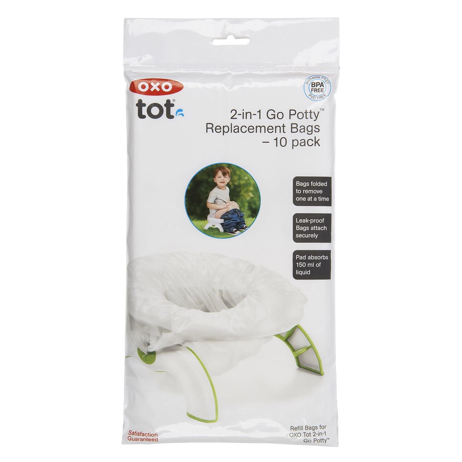 OXO Tot - 2-in-1 Go Potty Refill Bags - At Home or On-the-Go Compact Stand-Alone Potty