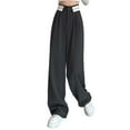 thumbnail image 4 of Women's High Waisted Casual Pants Flowy Loose Wide Leg Trousers Comfortable Stretchy Soft Fabric for Daily Wear and Outdoor Activities, 4 of 8