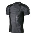 thumbnail image 2 of TUOY Men's Padded Compression Shirt Protective Shirt Rib Chest Protector for Football Paintball Baseball, 2 of 4