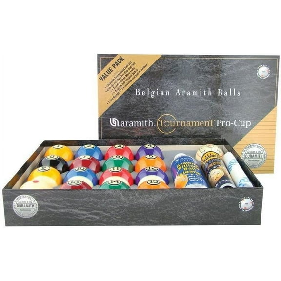 Aramith New Tournament Pro-Cup Value Pack Pool Ball Set - Duramith
