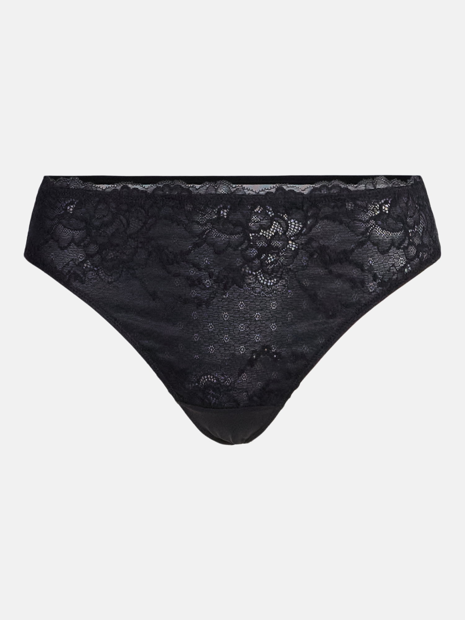Joyspun Women's Lace and Mesh Thong Panties, 3-Pack, Sizes XS-XXXL