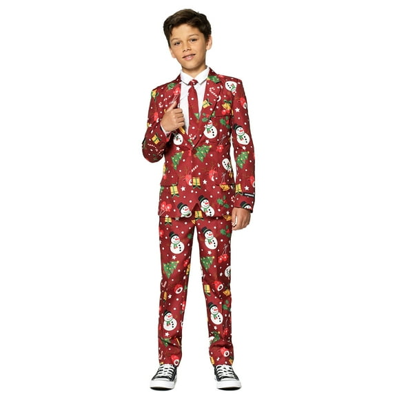 Suitmeister: Christmas Red Light Up Boy's Suit