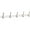 Pure White / Nickel, variant on Franklin Brass B48588k-R Modern Angled Pilltop 26-1/2" Wide Coat And Hat Hook Rack - Matte