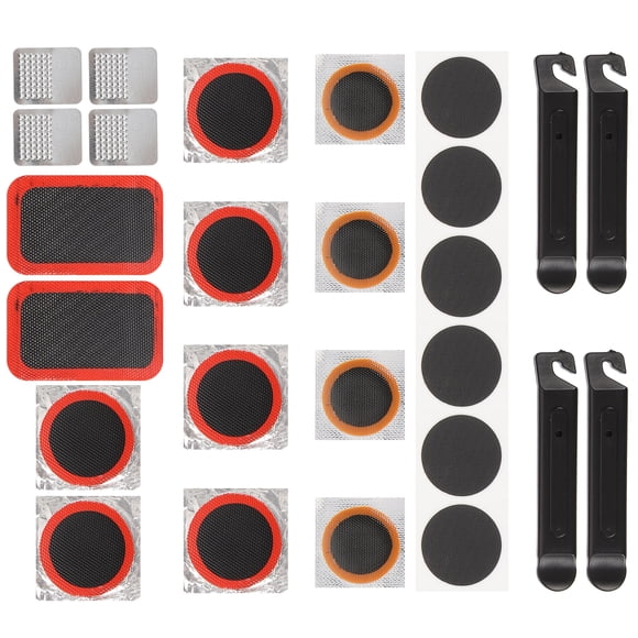 Shisuyan 1 Set Bicycle Repair Patches Bike Tire Lever Kit Bike Repair Tools Adhesive Patches for Bike