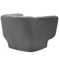 thumbnail image 3 of Modway Entertain Vertical Tufted Performance Velvet Armchair in Gray, 3 of 4