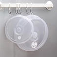 thumbnail image 1 of Microwave Plate Universal Cover Transparent Lid Bowl Cover Lid Splatter Heating Covers Stackable Kitchen Refrigerator Supplies, 1 of 8