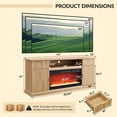 thumbnail image 4 of SinCiDo 80" Fireplace TV Stand 80 inch, Modern Entertainment Center with Drawers and Doors, 4 of 7