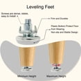 thumbnail image 4 of Unique Bargains M8 x 20 x 30mm Leveling Feet Adjustable Leveler for Furniture Chair Leg 8Pcs, 4 of 8