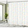 thumbnail image 5 of Ambesonne Polka Dots Shower Curtain, Pastel Color Blemishes, 69"Wx84"L, Multicolor, 5 of 5