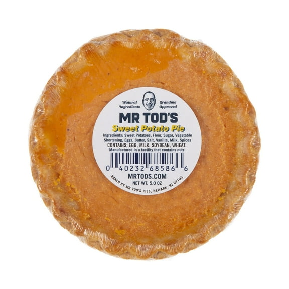 Mr. Tod's Sweet Potato Pie 10 Pack. (10) Individually Wrapped 4 Inch Southern Style Sweet Potato Pies. Made With Fresh Jumbo Yams and Premium Ingredients.