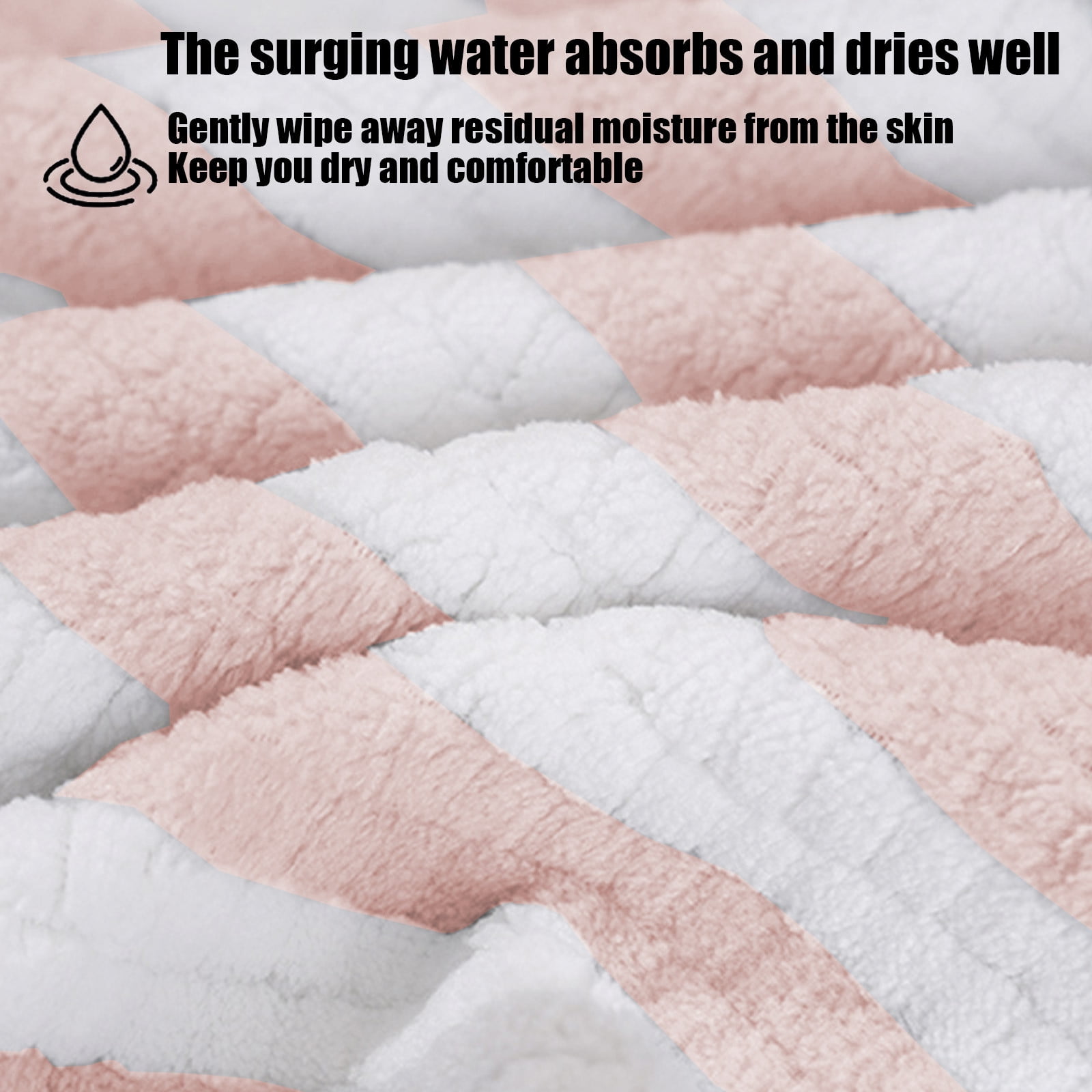 Face Towels Set Soft Absorbent Quick Dry Stripe Washcloth Plush Durable Gentle Skin Friendly, High Absorbency Easy Care Multipurpose, for Bathroom Home Travel Gym Spa for Adults Women Men