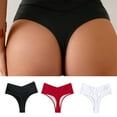thumbnail image 2 of Traceless Thongs for Women Girls No Show Thong Underwear,Lady Breathable Bikini Panty G-String Soft Undie,Tanga Gifts, 2 of 15