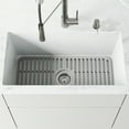 thumbnail image 4 of VIGO 25 in. Silicone Kitchen Sink Protective Bottom Grid For Single Basin Sink in Gray, 4 of 6