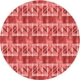 thumbnail image 1 of Ahgly Company Indoor Round Patterned Ferrari Red Area Rugs, 4' Round, 1 of 1