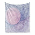 thumbnail image 1 of Psychedelic Soft Flannel Fleece Blanket, Abstract Style Fractal Enigmatic Hole with Bizarre Ornamental Eternity Theme, Cozy Plush for Indoor and Outdoor Use, 60" x 80", Purple Pink, by Ambesonne, 1 of 6