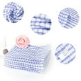 thumbnail image 6 of Unique Bargains 12-Pack Terry Cotton Kitchen Cleaning Cloths Towels Blue, 6 of 7