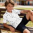 thumbnail image 2 of Grblisyd Uniform Shirts for Girls Fashion School Uniform Short Sleeve Polo Shirt Button Closure Back to School Tops, 2 of 6