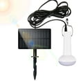 thumbnail image 1 of Linterna de bombilla LED alimentada por energía solar | Lámpara portátil de camping al aire libre para tienda de campaña, senderismo, pesca, emergencia | USB recargable, 1200 mAh, cable de 9,8 pies, 1 of 8