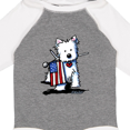 thumbnail image 4 of Inktastic US Flag Westie Boys or Girls Long Sleeve Baby Bodysuit, 4 of 5