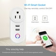 thumbnail image 4 of NARABB Smart Plug WiFi Outlet With Remote Control & Timer Function Work With & Assitant 10A Smart Socket No Hub Required 2.4G Wi-Fi On-ly, 4 of 9