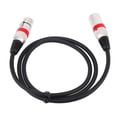 thumbnail image 4 of Cable XLR de 3 pines cable de micrófono XLR antiinterferencia grueso macho a hembra para mezclador de micrófono LHCER Otros, 4 of 7