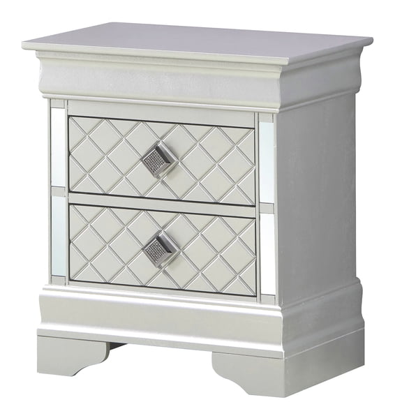 Silver Champagne Color, Spacious Drawers / No Assembly, Suitable for Different Decor