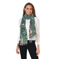 thumbnail image 2 of FORMRS Womens Scarf Winter Soft Long Big Warm Shawls Wrap Tassel Scarves, Green Vibrant Forest Pattern, 2 of 9