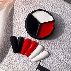 Mtvxesu Nail Polonais Trois Couleurs Solid Glue Nail Crème Polonaise Glues Japonais en conserve Mode Couleur Nail Art Vente
