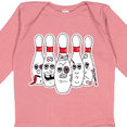 thumbnail image 4 of Inktastic Beat Up Bowling Pins Boys or Girls Long Sleeve Baby Bodysuit, 4 of 5