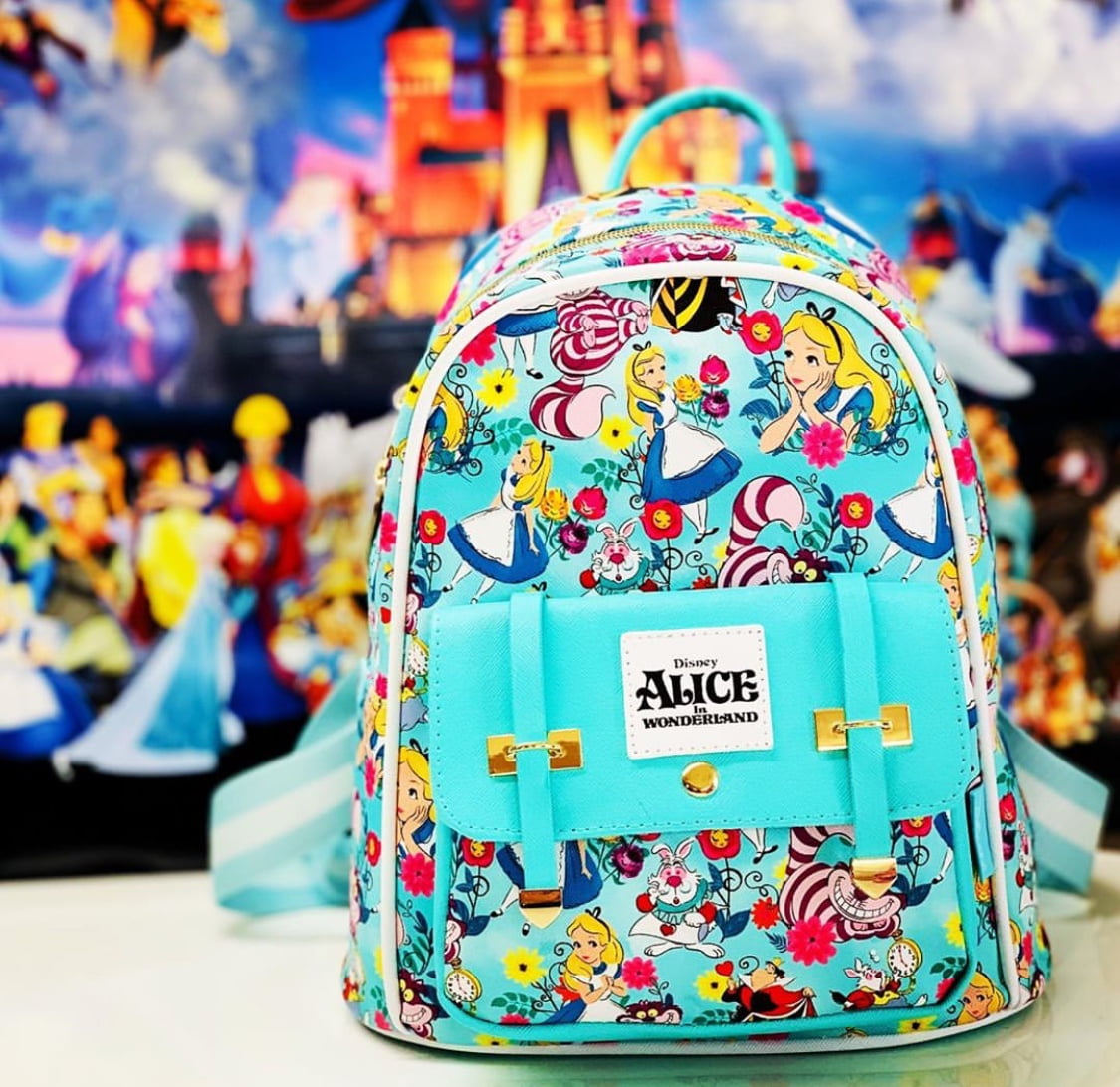 Disney's Alice In Wonderland 11" Faux Leather Mini Backpack