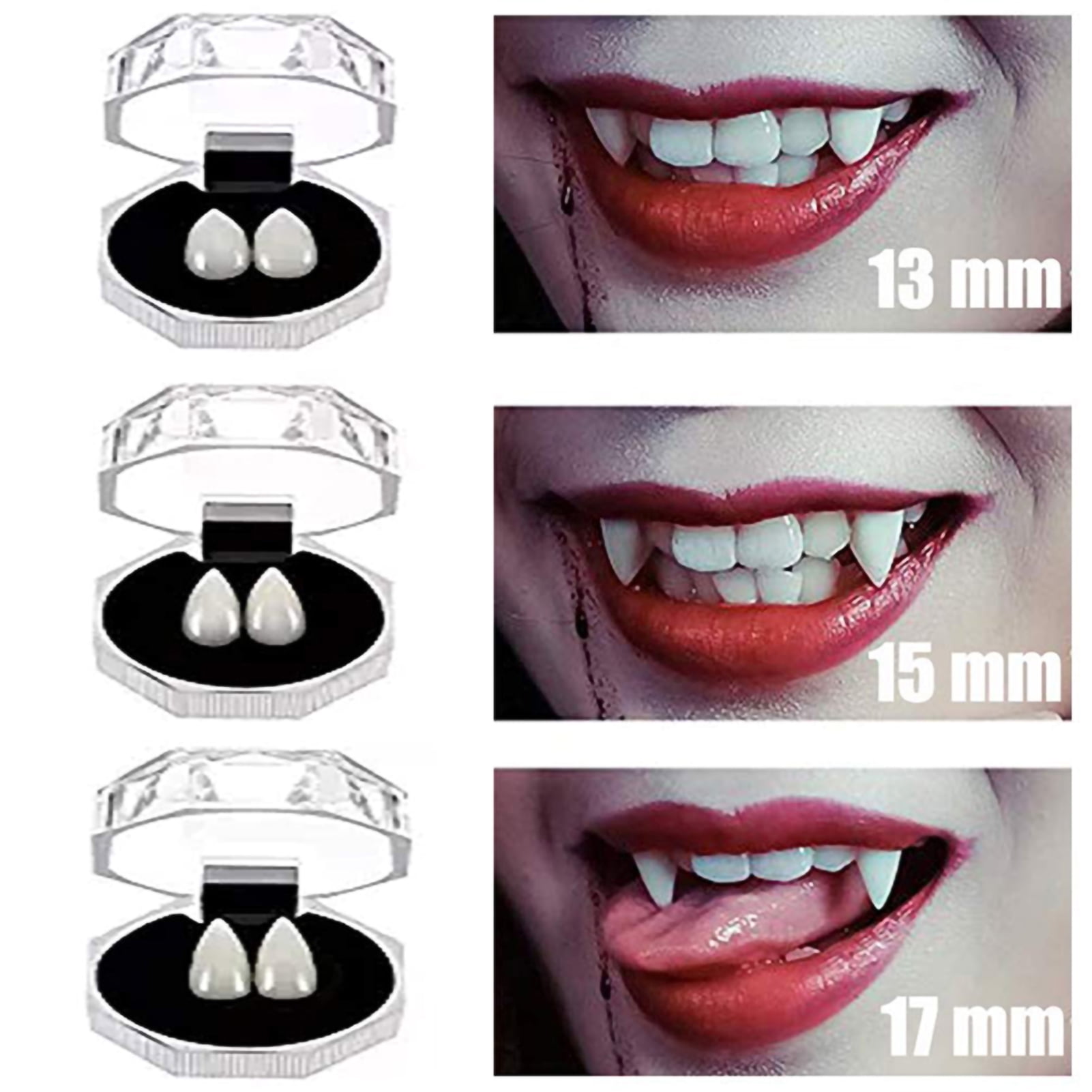 YDxl 3Pcs Werewolf Teeth Simulation Decorative Costume Accessories