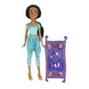 Princess Everyday Adventures Jasmine Fashion Dolls and Magic Carpet with Wheels