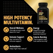 GNC Mega Men Multivitamin Caplets, Clinically Proven to Feel Better, For Immune Support, Energy Support, With Antioxidants, B Vitamins, Vitamin D-3, 90 Count