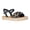 Black, variant on Little Girls and Big Girls Fashion Platform Sandals