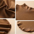 thumbnail image 6 of 3PCS Detachable Dickey Collar Blouse for Women Fake Half Shirts Faux False Collars Set Half Mock Turtleneck collars, 6 of 8