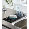 thumbnail image 3 of Yamazaki Home Roll-Up Dish Drying Mat, Black, Silicone, No Assembly, 3 of 7