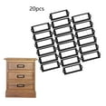 thumbnail image 3 of GUOOL 20x File Label Holder Metal Frame Handle Drawer Tag Pull Hardware for Drawer Box Black, 3 of 9